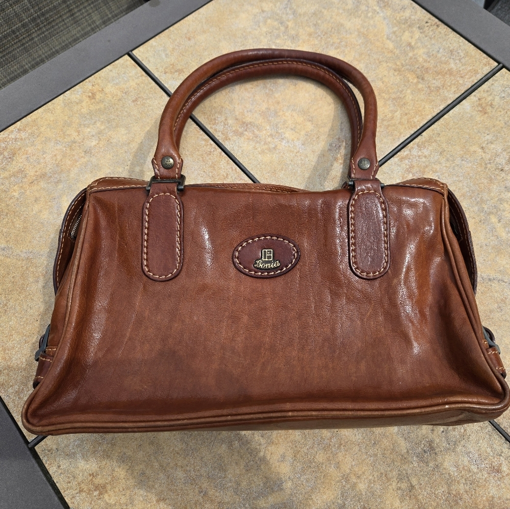 Bonia Leather Handbag Satchel